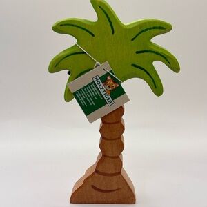 NWT Holztiger Wooden Palm Tree Toy